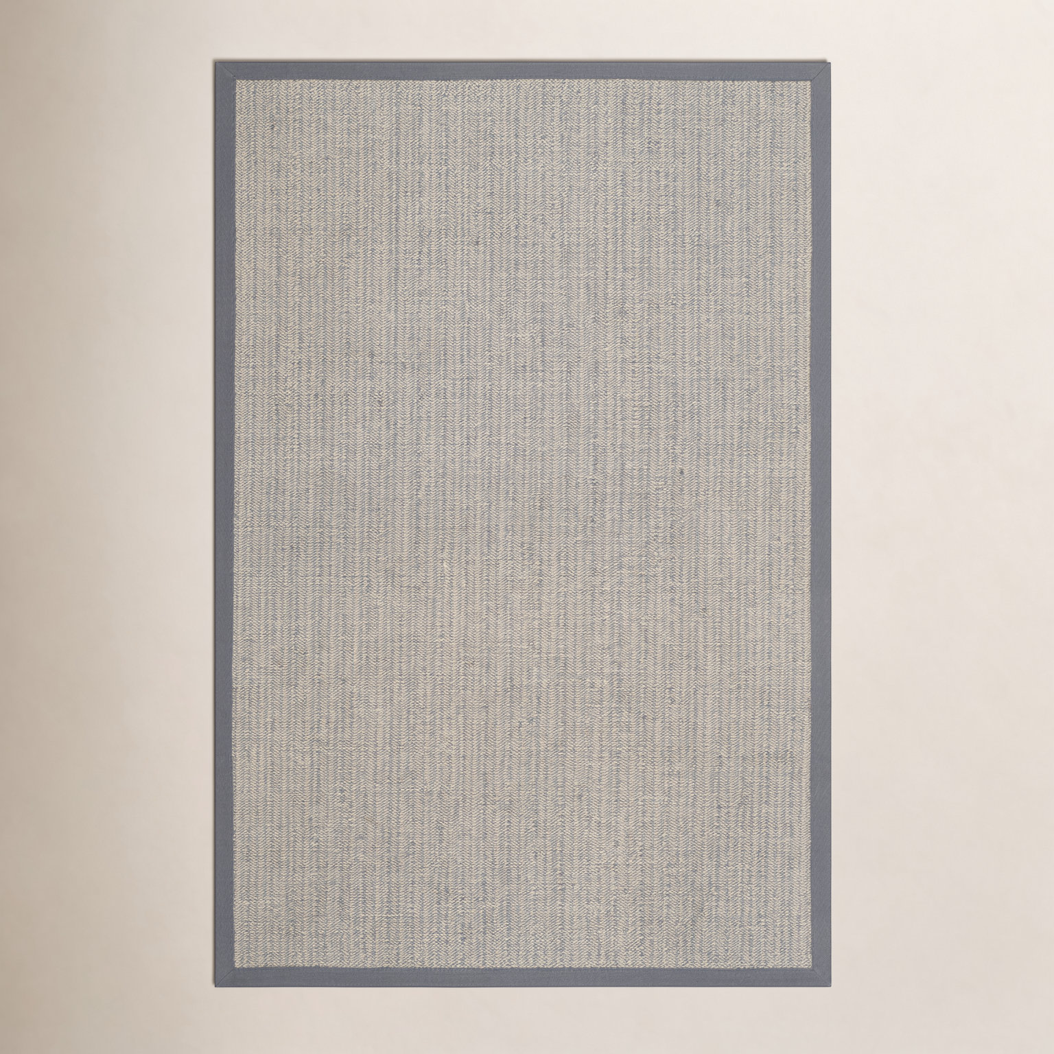 Brown Gray Jute Rug, Rectangle 6' x 9'