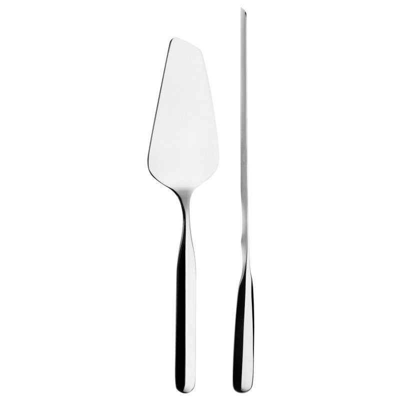 2 Piece Stainless Steel Cake Serving Set