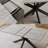 Modern Kitchen Dining Set, Extendable Dining Table with Upholstered Dining Chairs-485925434-491091877