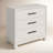Wrightia 36" W 3-Drawer Solid and Manufactured Wood Dresser with Felt-Lined Drawers -1465060068