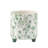 Botanical Bird Print Dolomite Planter