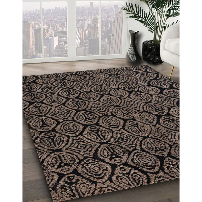 Tapis 100% abstrait 5100 lavable à la machine, Carré 3 pi
