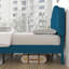 Lit double tapissier double avec 2 tables de chevet - Ensemble de chambre à coucher moderne-123631197