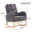 Chaise berçante avec repose-pieds à haut dossier-549167386