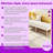 Rectangular Upholstered Linen Ottoman Bench with Solid Wood Legs Standard Size 48 L x 18 W x 18 H