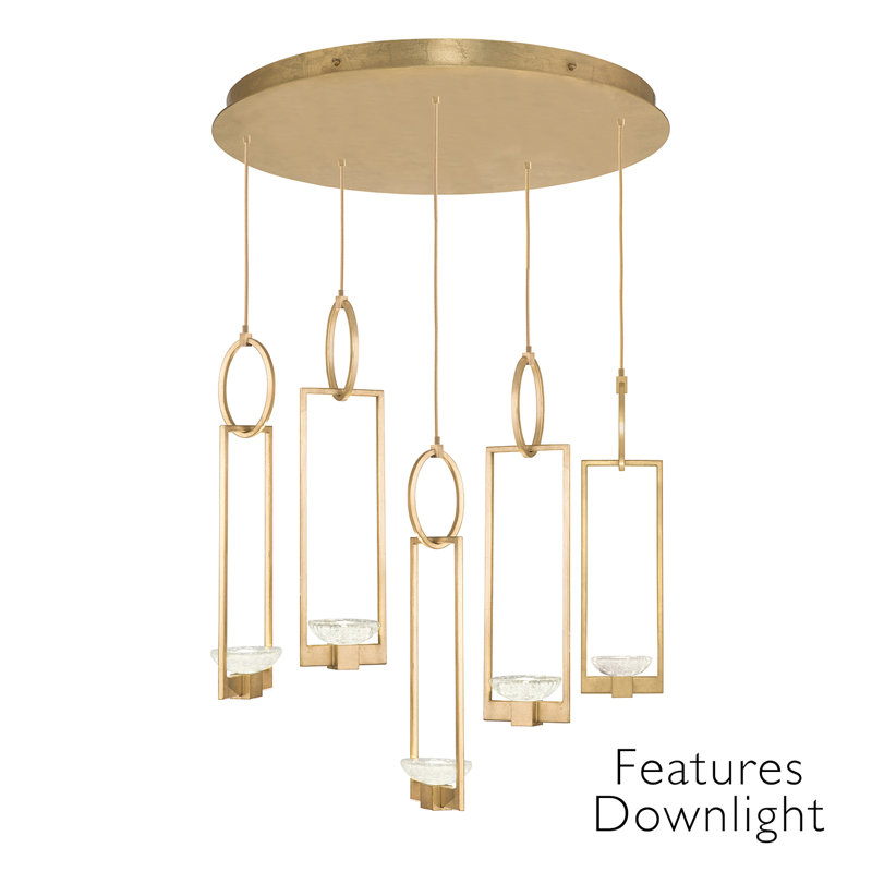 Delphi 10 - Light LED Cluster Pendant, Gold
