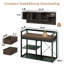 17 Stories Coat Rack Shoe Bench Set, Entryway Hall Tree With Bench Shoe Rack, Wall Mounted Coat Rack, Cubbies, Shoe Horn, Mail Organizer, 7-In-1 Design