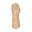 Cement Figurine, Tranquil Resting Head on Hand, Textured Decor - 6" x 5" x 11"