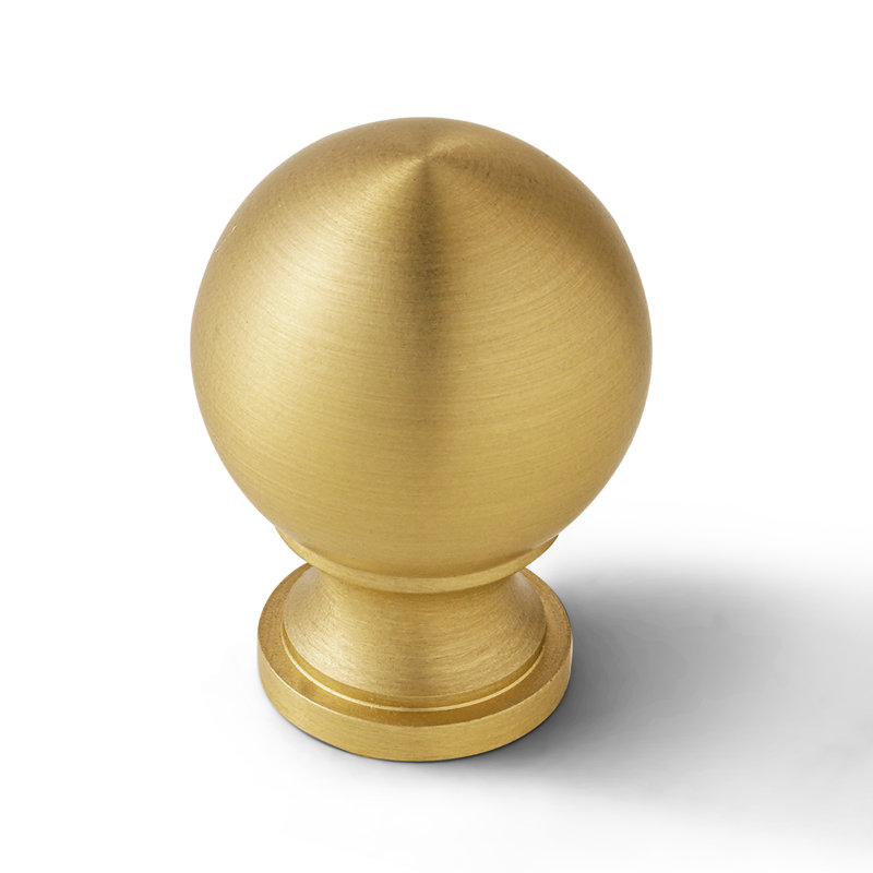 1-1/5" Diameter Round Knob Multipack, Brushed Brass