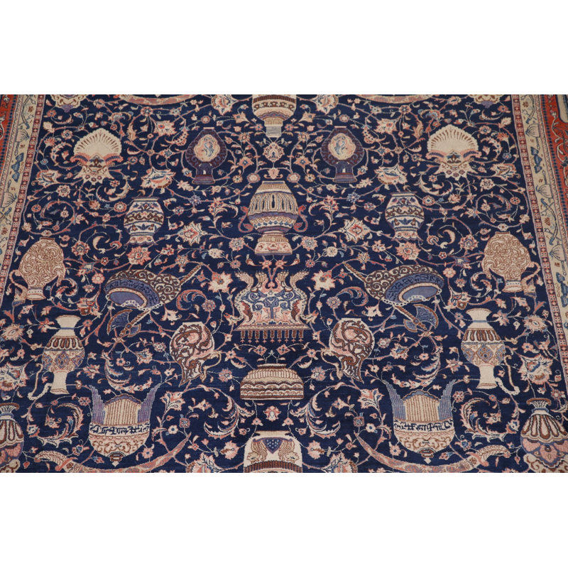 Tapis traditionnel bleu marine 10 x 16