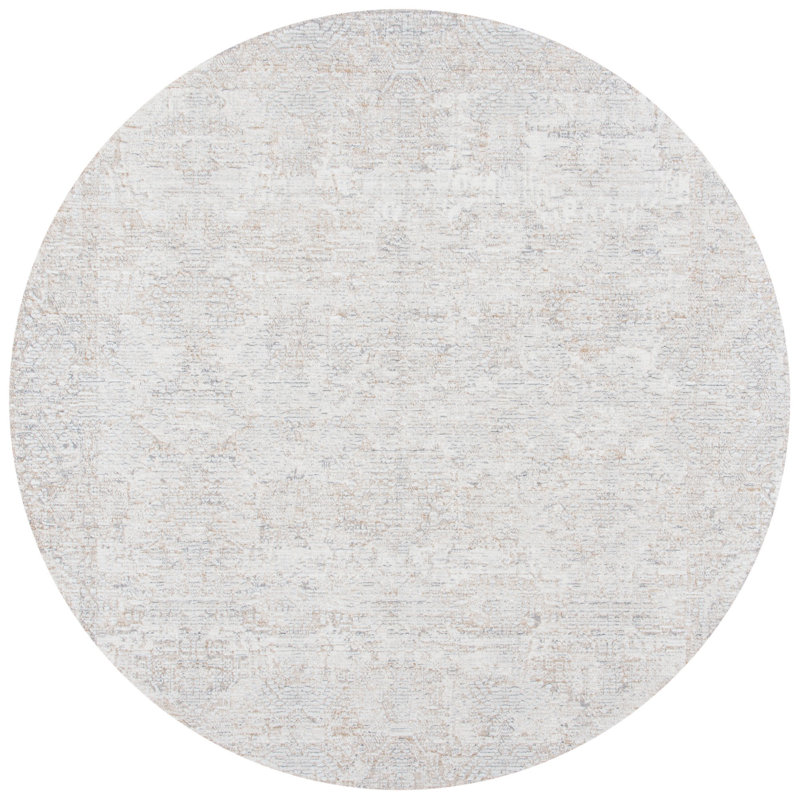 Tapis à motif géométrique Martha Stewart Sabrina, Rond 5 pi