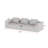 3 Seater Fabric Reception Sofa With 3 Pillows