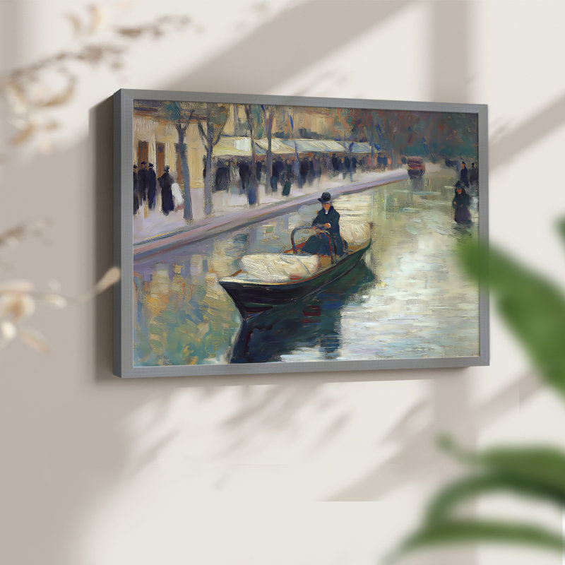 Nautical Series-XVIII - Reproduction encadrée - Restickable, H 16 po x l 20 po, Gris