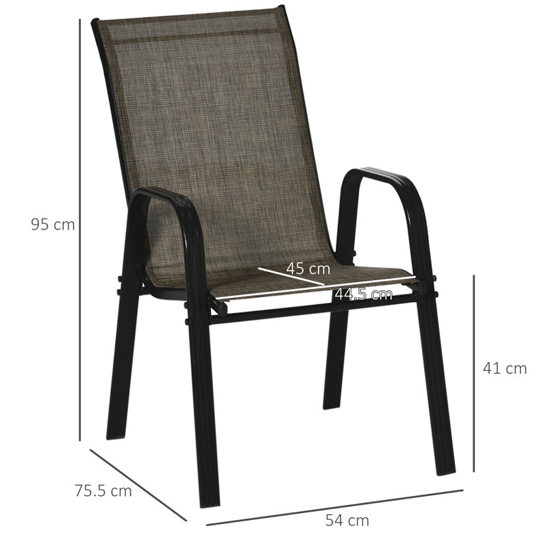 Niru Stacking Patio Dining Armchair