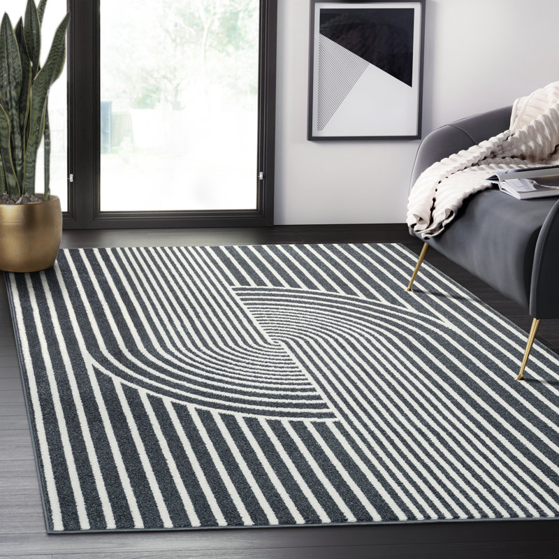 Elizebath Striped Indoor Rug, Rectangle 7'9" x 10'2"
