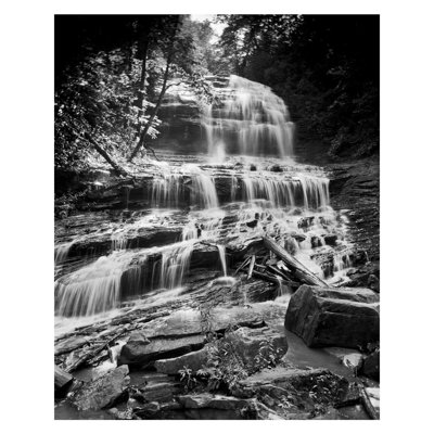 Pearson's Falls sur Colt Creek.  Polk County. Caroline du Nord, années 30. par Bayard Wootten - Impression giclée