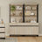 Aadam Home Office Furniture Set: 59In Modern Executive Desk With Charging Station & Drawers And 2 PCS 72In Tall Bookcases With Storage Cabinet, Home Office Furniture For Living Room, Bedroom-1773238845