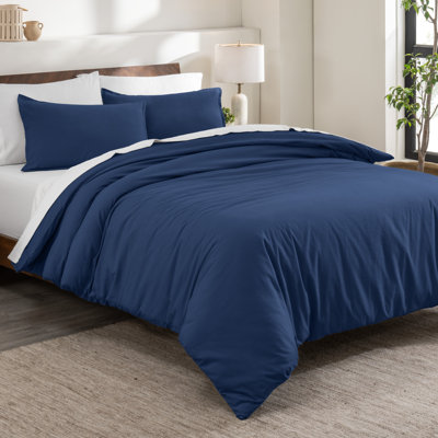 100% Cotton Flannel Duvet Cover Set