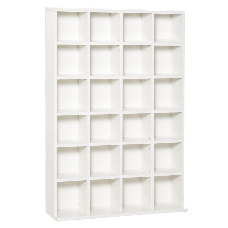 Lorentzen 130.5cm H x 89cm W Cube Bookcase, White