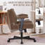 Chaise de bureau moderne et ergonomique avec accoudoirs réglables et roulettes lisses-26841350