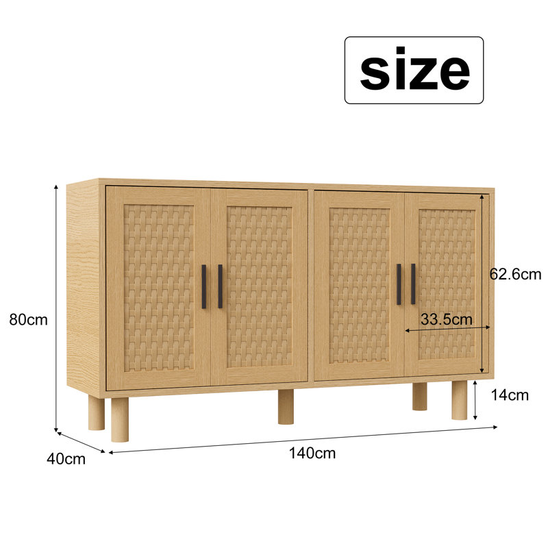 140cm Sideboard, Natural