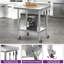 36" x 24" Stainless Steel Work Table with Wheels-99339745