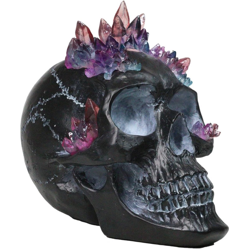 Figurine crâne de crâne noir
