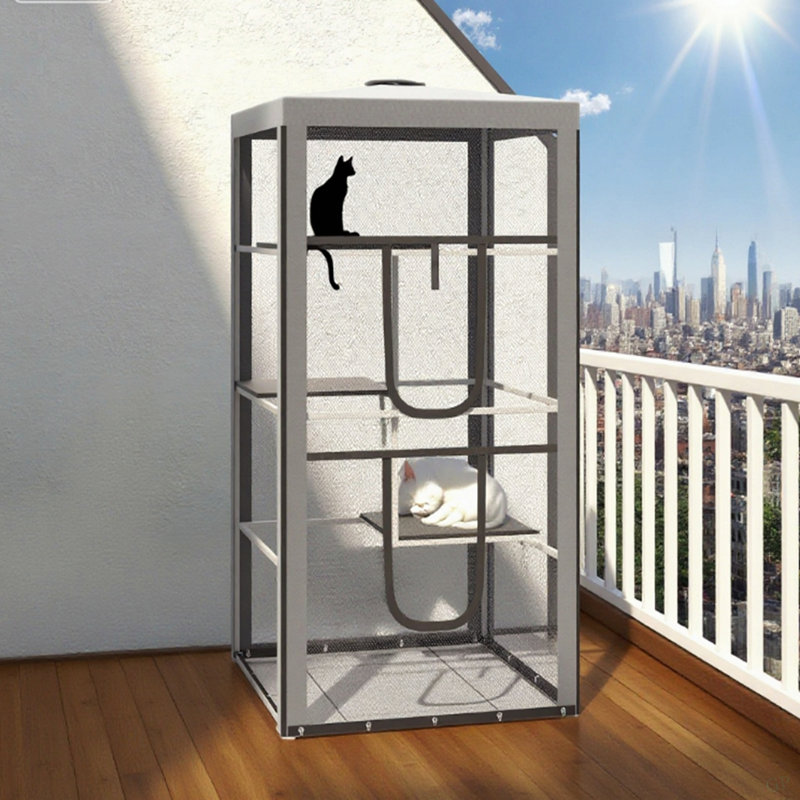 Structure en acier pour chat pour chat