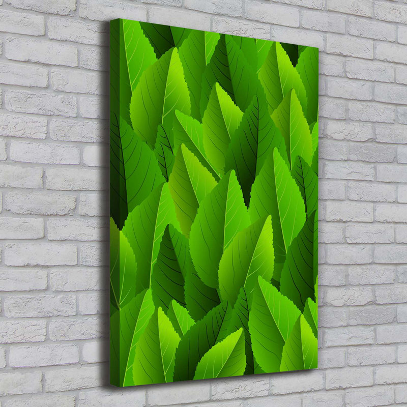 Green Leaves - Wrapped Canvas Print