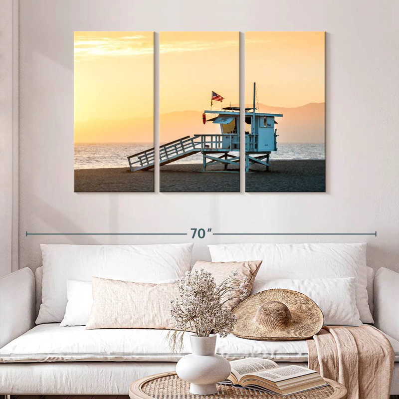 Gillard Dramatic Venice Beach Sunset, 32" H x 50" W