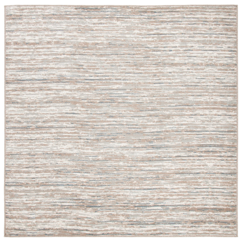 Pyramid Performance Abstract Rug, Square 6'7"