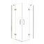Cabine de douche à double porte sans cadre 36 po x l 36 po x P 72 po x H 72 po avec verre trempé transparent 1/4 po