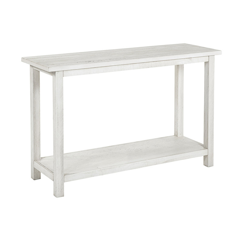 Console de canapé en bois pour hall d'entrée, Blanc