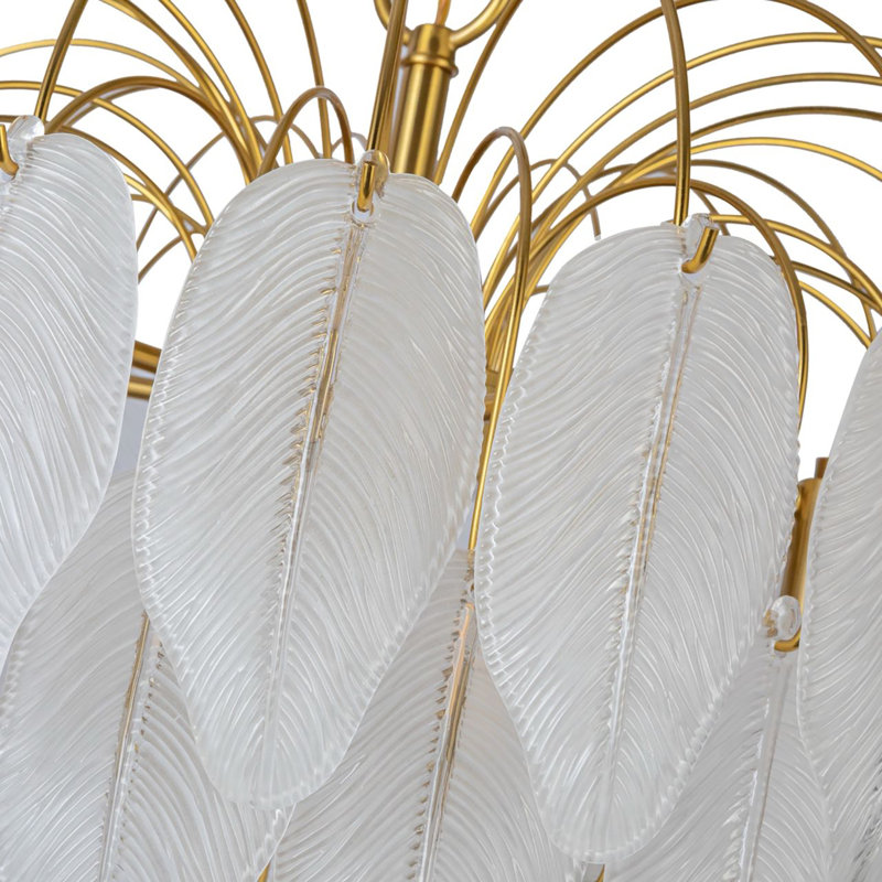 Khrystyne - Chandelier - Brushed Brass - 10-Light