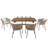 7-Piece All-Weather Patio Dining Set With Acacia Wood Tabletop And Ergonomic Chairs