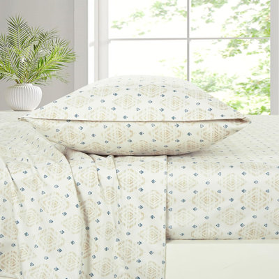 Lodge Geometric Printed Microfiber Sheet Set