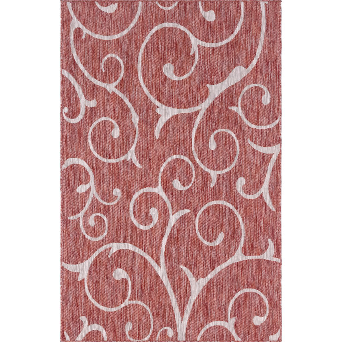 Charlton Home® Coutu Rust Red Indoor/Outdoor Rug & Reviews | Wayfair