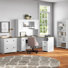 Huckins 5 Piece Computer Desk Office Set with Hutch Bookcase
