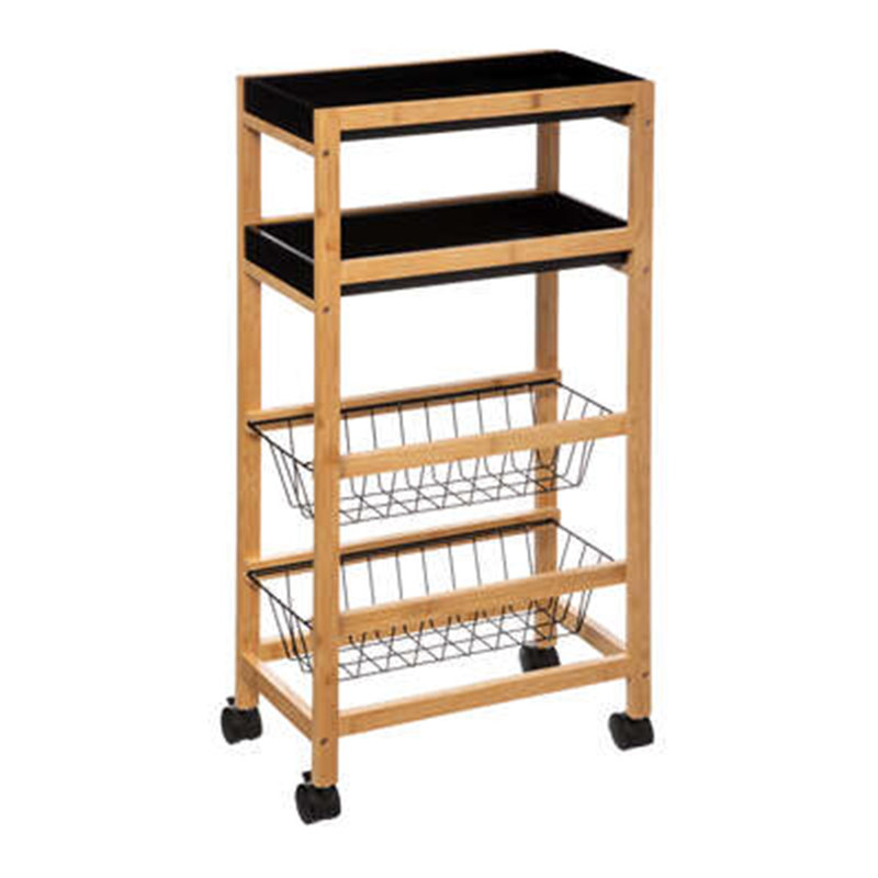 Solid Wood Kitchen Cart