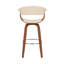 Tabouret de bar avec accoudoirs et dossier ouvert en similicuir Chagnon-63322134-63322140-63322136