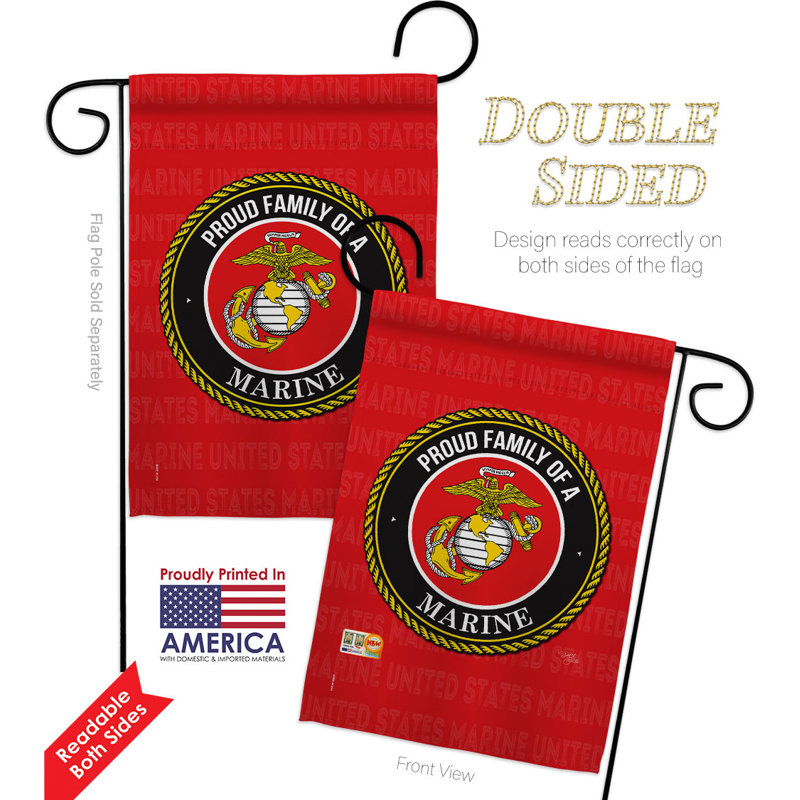 Double Sided 18.5'' H x 13'' W Polyester Garden Flag