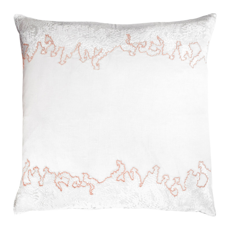 Ferns Square Pillow Cover & Insert, Apricot