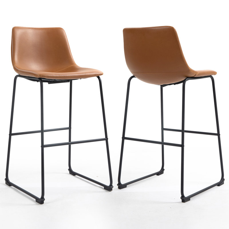 Julienn Bar & Counter Stool, Bar Stool (28.5" Seat Height), Cappuccino