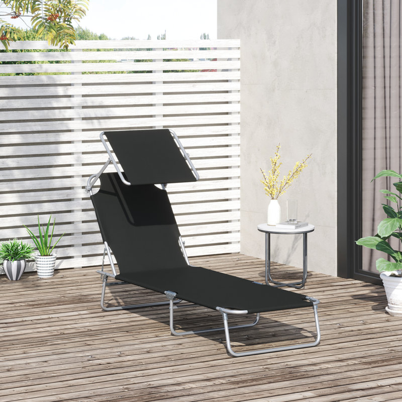 Chaise longue ajustable par - Ajustement à 4 niveaux pour la lecture, la sieste et le bronzage