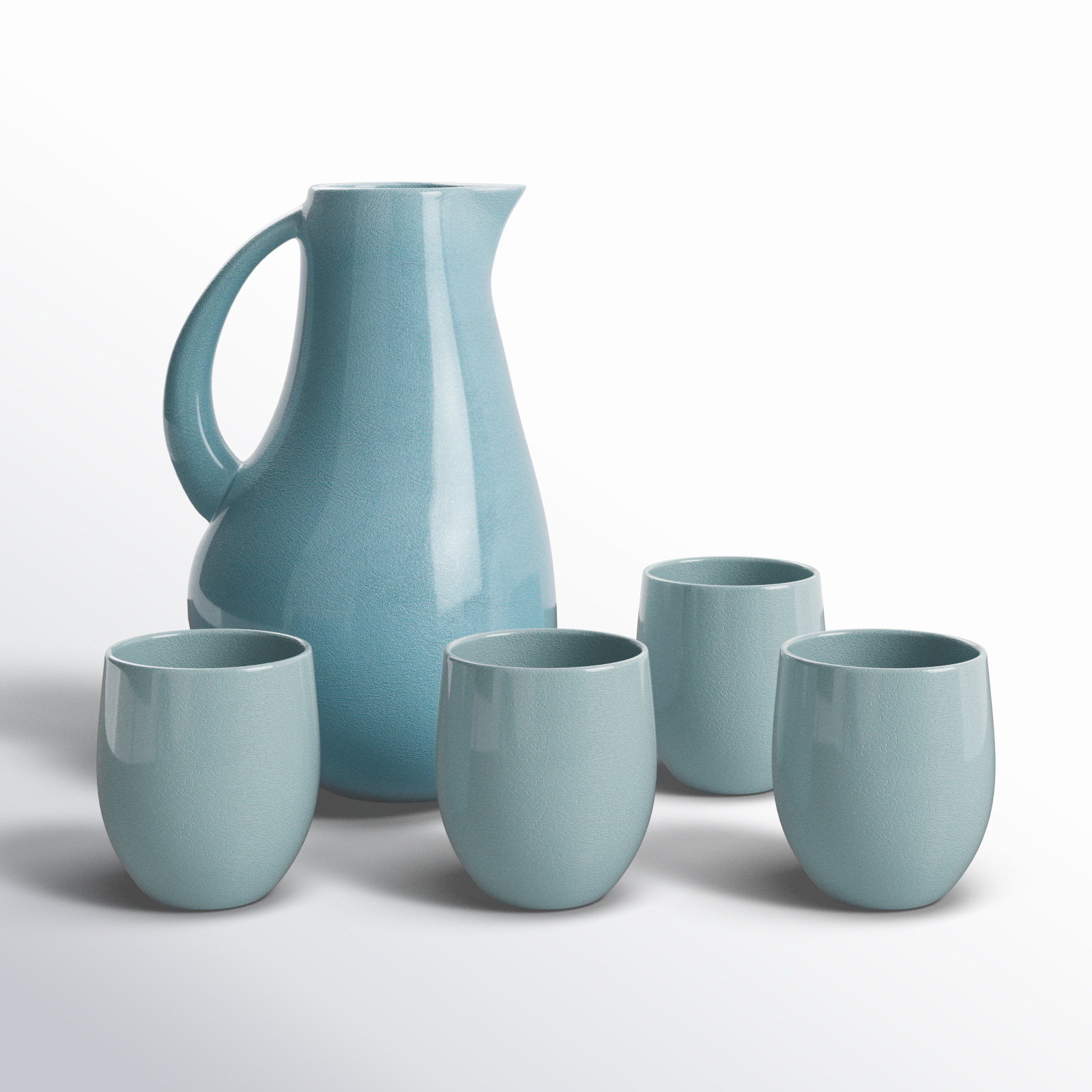Borgen 72oz. Stoneware Pitcher, Pale Jade