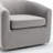 Richard  Upholstered Velvet Swivel Barrel Chair-1165934496