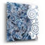 Art mural en verre acrylique épique «Cobalt Garden 2» par Chariklia Zarris, 24 po x 24 po-1392829800