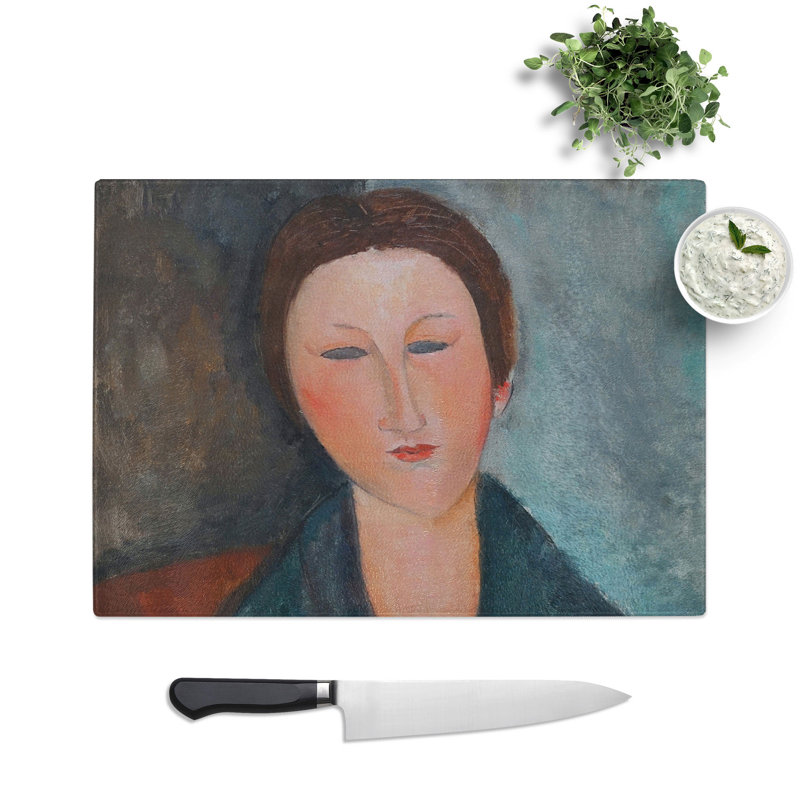 Mademoiselle Marthe by Amedeo Modigliani Chopping Board, 0.4cm H x 20cm W x 28.5cm L