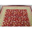 Tapis rouge en laine noué à la main de conception unique 5 pi 7 po x 7 pi 10 po Ziegler
