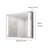 36 X 30 Inch Medicine Cabinet With LED Vanity Mirror, Anti-Fog, Dimmable, Recessed Or Surface Mount, Aluminum 3000K~6000K Lighted Double Door Bathroom Cabinet With Touch Switch